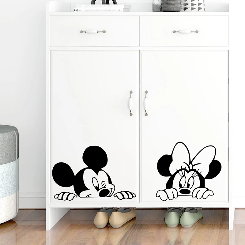 Cartoon Wall Stickers Kids Bedroom Art Decor Cute Mickey Minnie Mouse Baby Nursery Art Vinyl Wall Decals Cartoon Wall Stickers Kids Bedroom Art Decor Cute Mickey Minnie Mouse Baby Nursery Art Vinyl Wall Decals