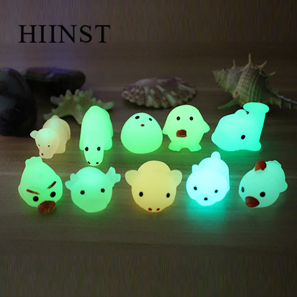 Hiinst игрушка для снятия стресса светодиодный светильник Сжимаемый исцеляющий