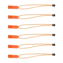 6pcs Outdoors Whistle for Searching Help Emergency Whistle Plastic Whistle