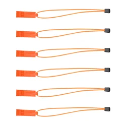 6pcs Outdoors Whistle for Searching Help Emergency Whistle Plastic Whistle
