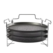 4 шт./компл. 12 дюймовые шестерни с Сталь пиццы с антипригарным покрытием Для Выпечки Пиццы тарелка посуда держатель формы дома Кухня выпечки инструменты