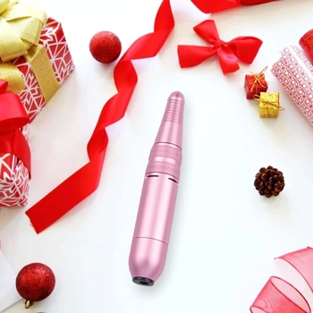 

Pink/Black Pro Electric Nail Drill Machine For Manicure Nail Cutter 25000rpm 110-240V Metal Portable Easy to Operate Pen Shape