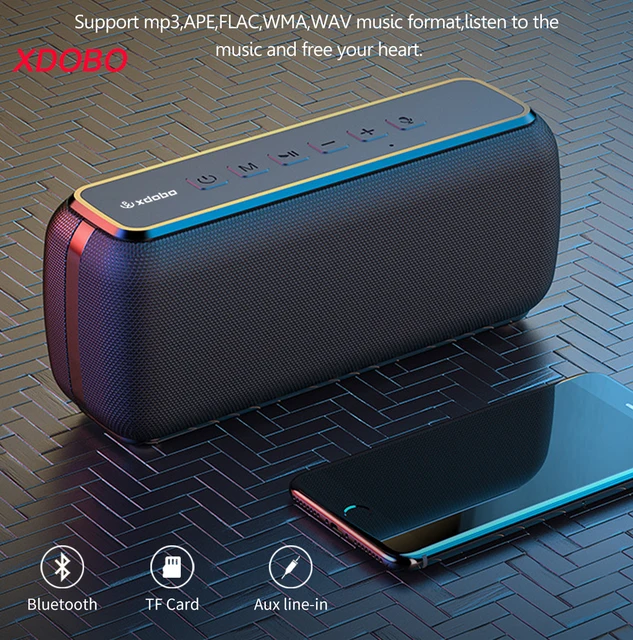 XDOBO X8 60W Portable Speakers cb5feb1b7314637725a2e7: Black|Blue|Red