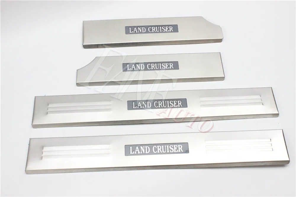 

Stainless Steel Led Door Sill Scuff Plate Guard Protector Trim For Land Cruiser J200 V8 LX 570 2008-2017