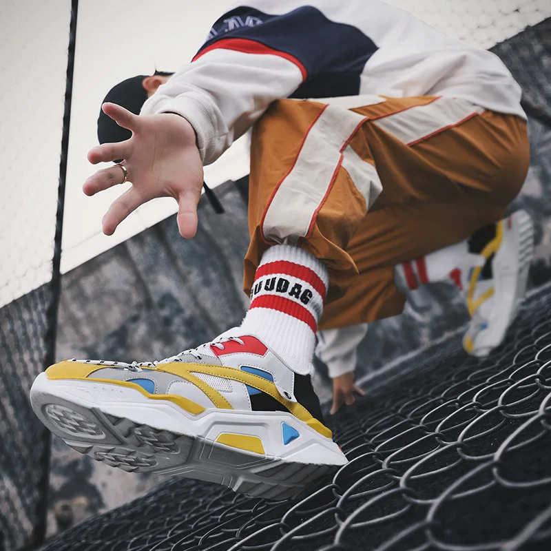 

Daddy Sports Online Celebrity-Shoes 2019 Summer Platform New Style Online Celebrity Korean-style Breathable Running Shoes Networ