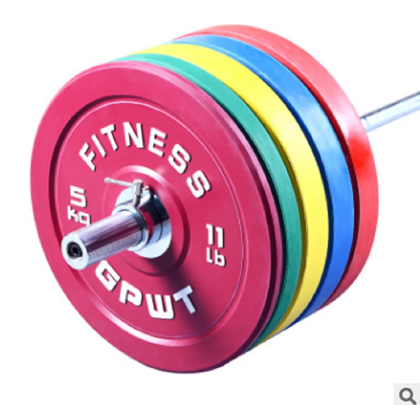 Rubber Barbell plates Weight lifting Bumper barbell Plates barbell