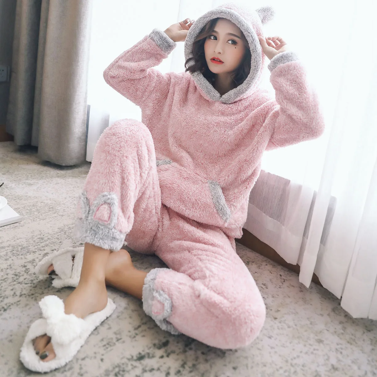 

Winter Pajamas Bt21 Pajamas Women Pajamas Set Woman Clothes Stitch Loungewear Women Sleepwear Sets
