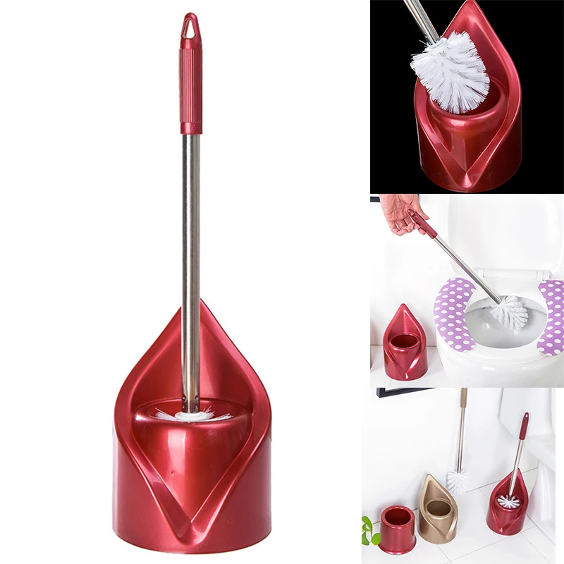 New Toilet Brush No Dead Angle Brush Long Handle Soft Hair Free Punching Household Toilet Cleaning I88#1