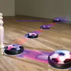 Электрический Красочный светодиодный парящий футбол дети Крытый плавающий футбол интерактивная игрушка скольжение мульти-поверхность