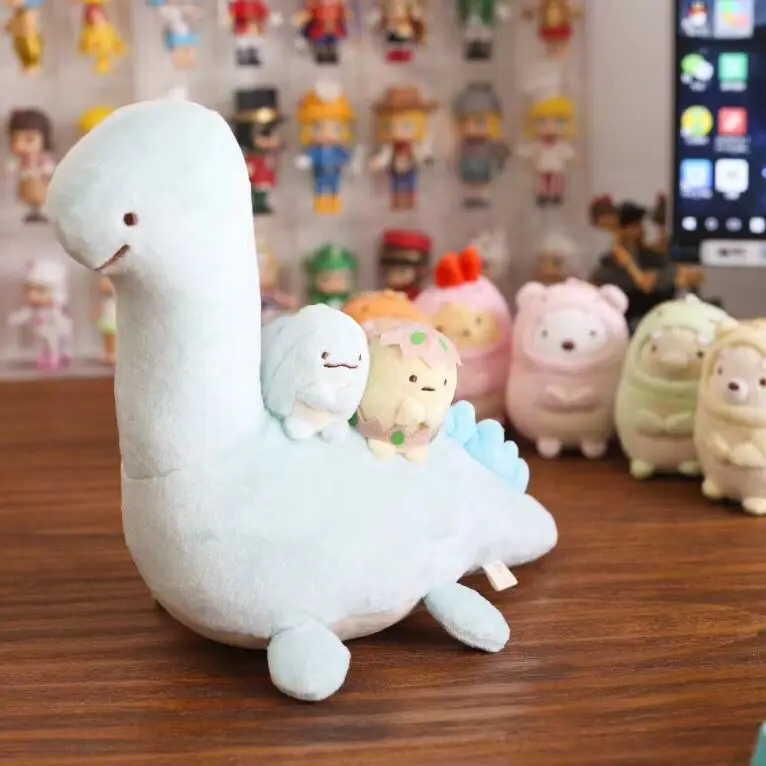 Sumikkogurashi кукла милый мешок ключ кулон качество плюшевые динозавр Юрского периода игрушки для подруги подарок - Цвет: A