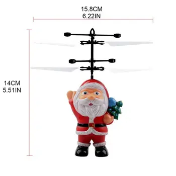 

Christmas Kids Drones Santa Claus Flying Toys Hand Operated Electric Infrared P31B