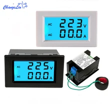 0-100A 1-200A Амперметр Вольтметр CT измеритель тока индикатор напряжения переменного тока 80-300 В переменного тока 200-450 в многофункциональный набор инструментов