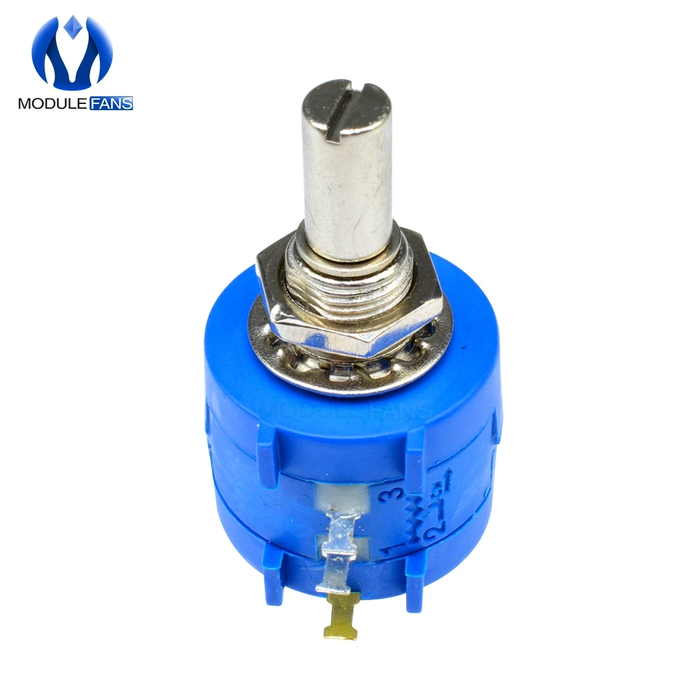 Multiturn Potentiometer 3590S-2-103L 3590S 500R 1K 2K 5K 10K 20K 50K 100K Ohm 10-Turns Rotary Adjustable Resistor