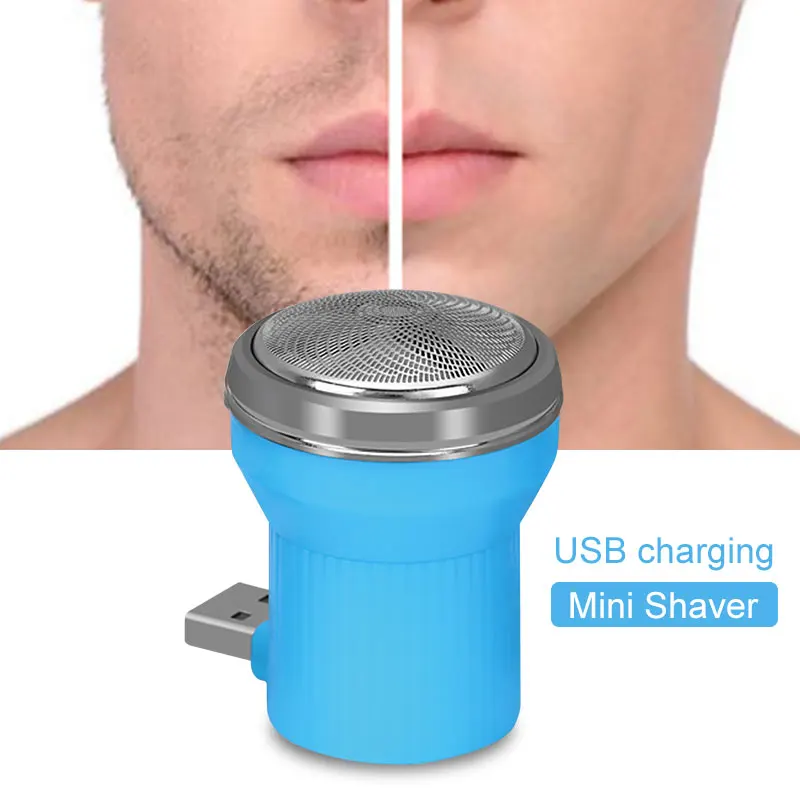 

Portable Shaver for Men Electric Shavers Mini Trimmer Professional with Cleaning Brush Three Blade Gifts Razor Personal Care