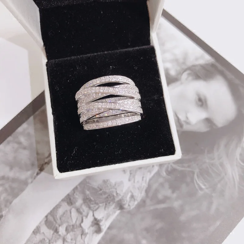 S925 Стерлинговое Серебро VVS1 2 карата алмазные кольца для женщин Марка 925 Anillos Bizuteria драгоценный камень серебро 925 ювелирные изделия кольцо с бриллиантом