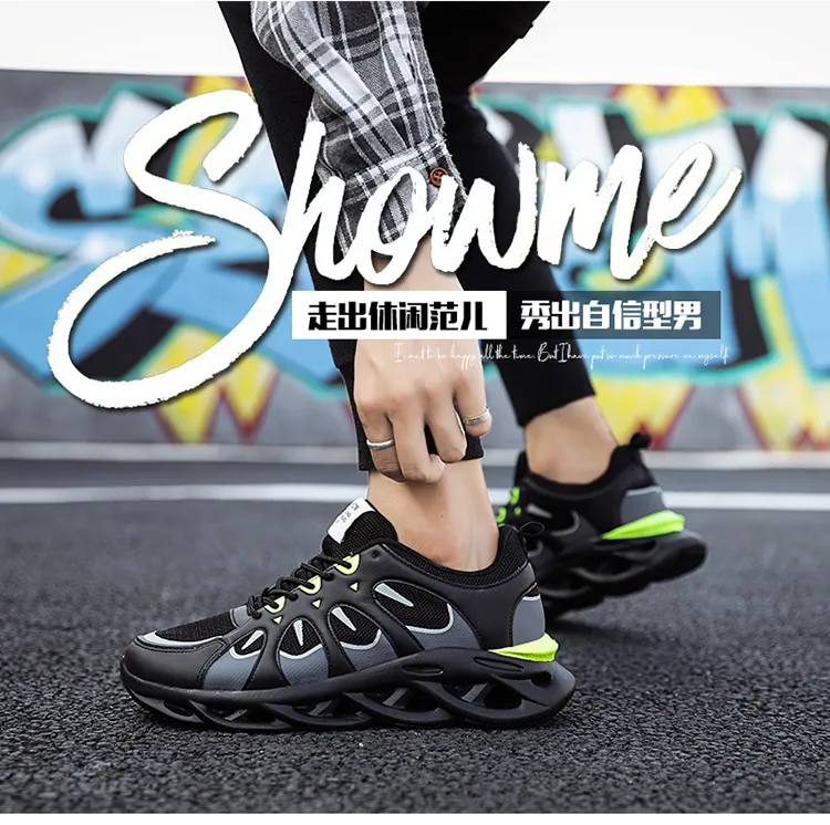 DECONCE new winter large size 46 breathable sports casual men 47 thick bottom wild shock absorption cool running shoes