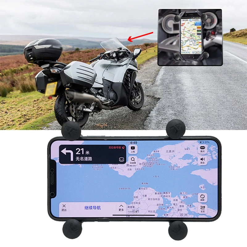 For Kawasaki GTR1400 1400 2006 2020 2016 2018 2019 Motorcycle X GPS Navigation Mobile Phone Camera Mount Bracket|Covers & Mouldings| - AliExpress