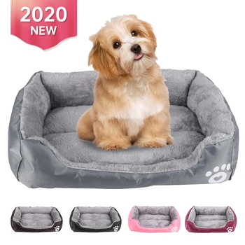 

S-XL Pet Bed Large House For Large Dog Puppy Kennel Waterproof Cat Litter Four Nest Warm Pet Supplies Bed Linen #3
