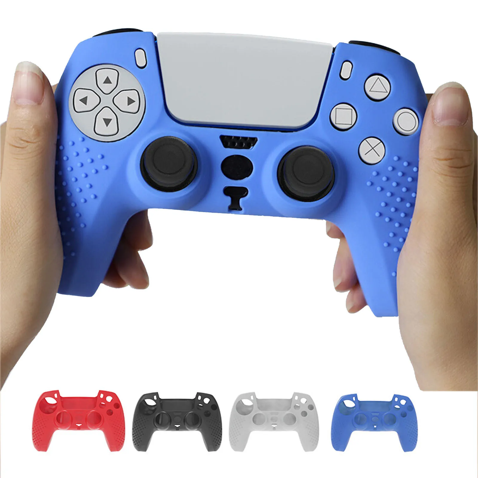 Silicone Gamepad Protective Cover Joystick Case For Sony Playstation 5 Ps5 Game Controller Skin