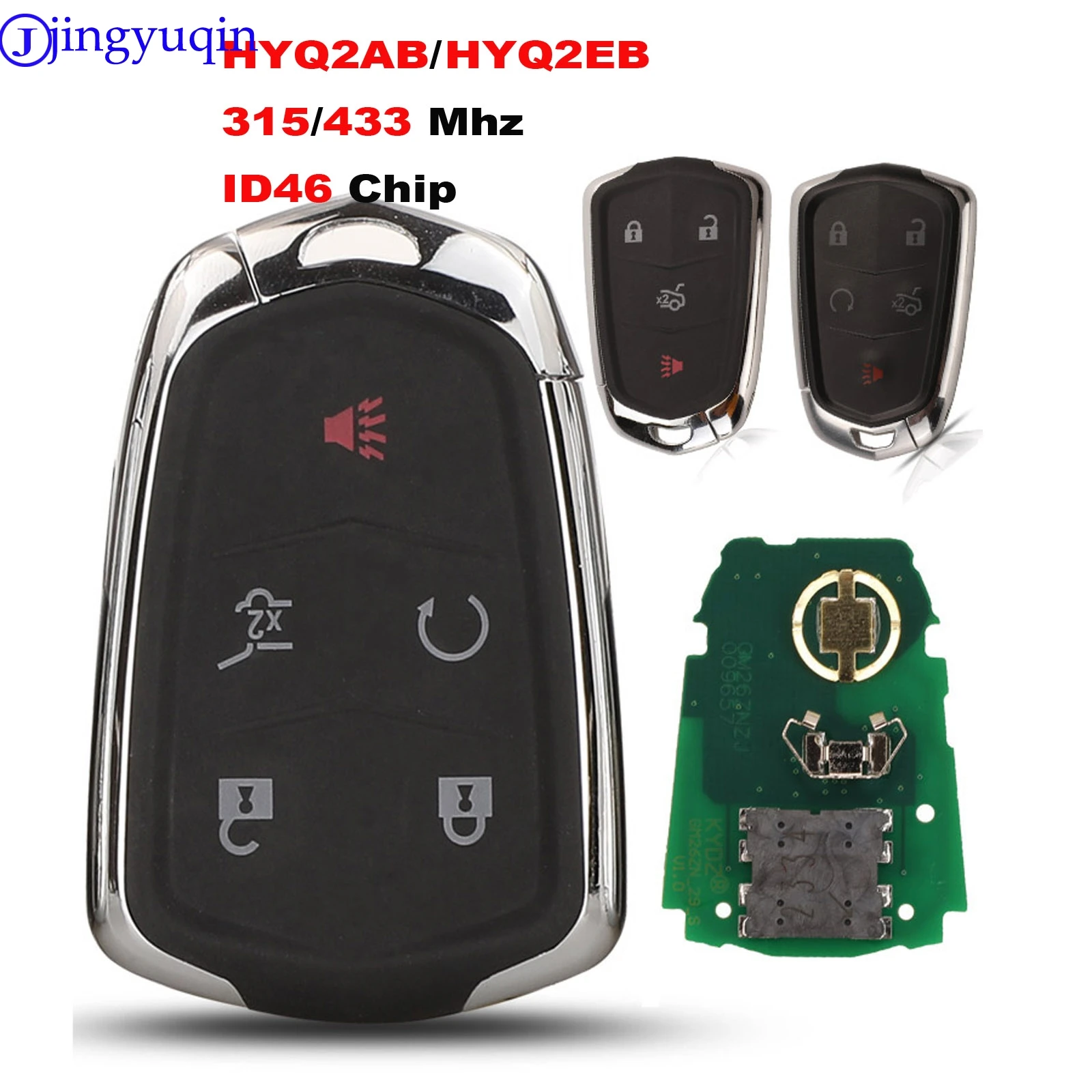 Jingyuqin дистанционный ключ автомобиля 433 МГц 4А чип pcf7952e для BENZ SMART Foding flid управления