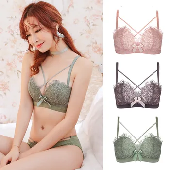 

New Spring and Autumn Ladies Underwear Girls Seam Lace Bra Underwear Women No Steel Ring Bra Soutien Gorge Femme Biustonosz 2020