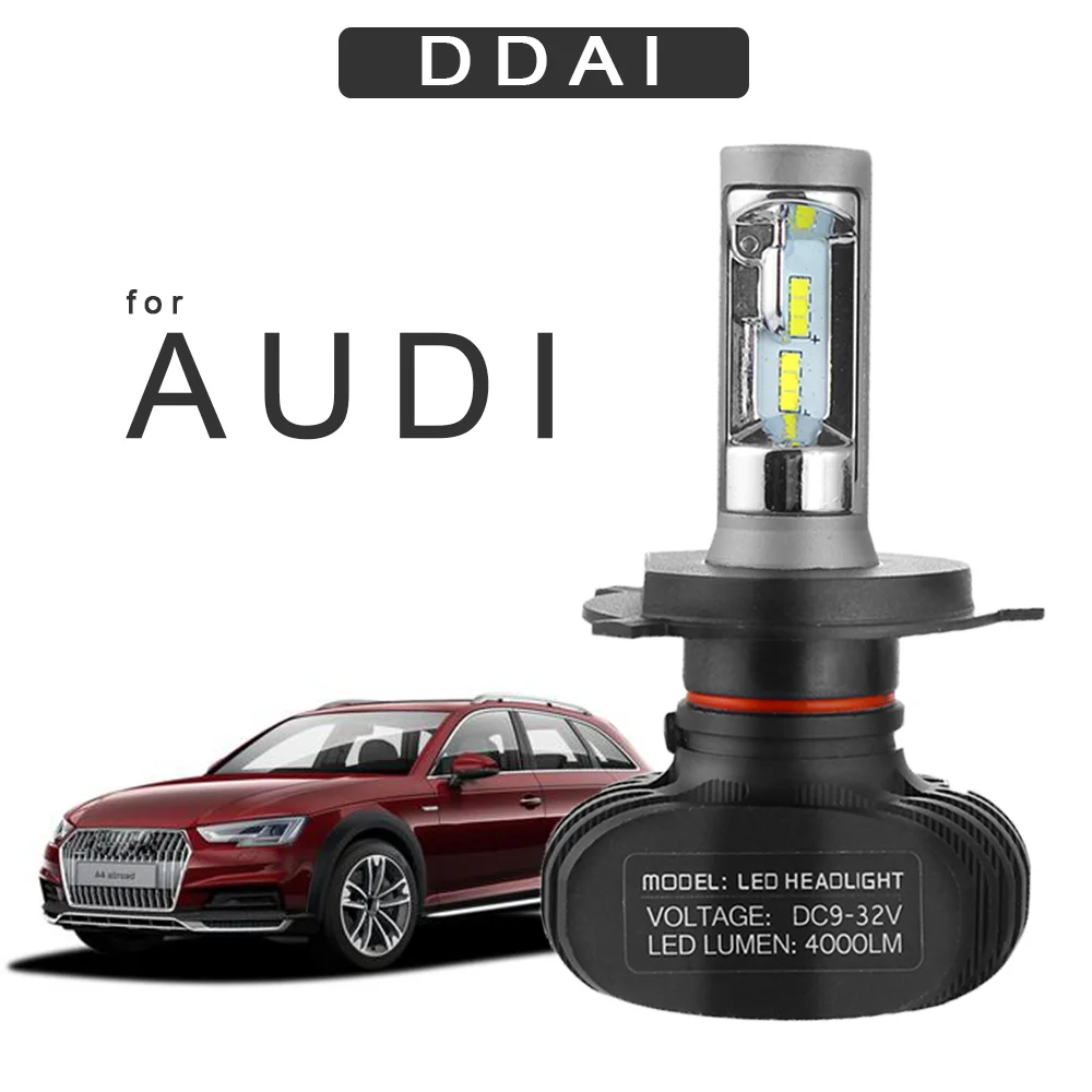 DDAI лампа csp H4 Led H7 автомобильные лампы для передних фар для AUDI A1 A3 A5 A7 A8L Q3 Q5 Q7 светодиодный автомобильный 12V 50W 6000K автотовары