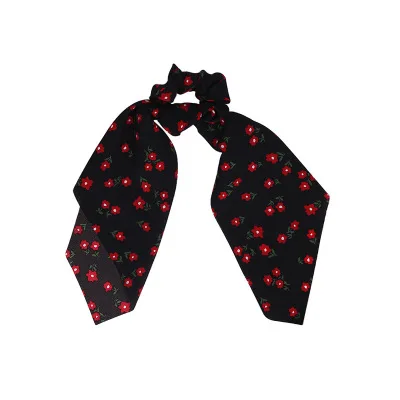 Цветочный принт женский шарф для волос Scrunchie богемная эластичная резинка для волос бант волосы резиновые завязки Волосы Галстуки конский хвост держатель аксессуары - Цвет: 53