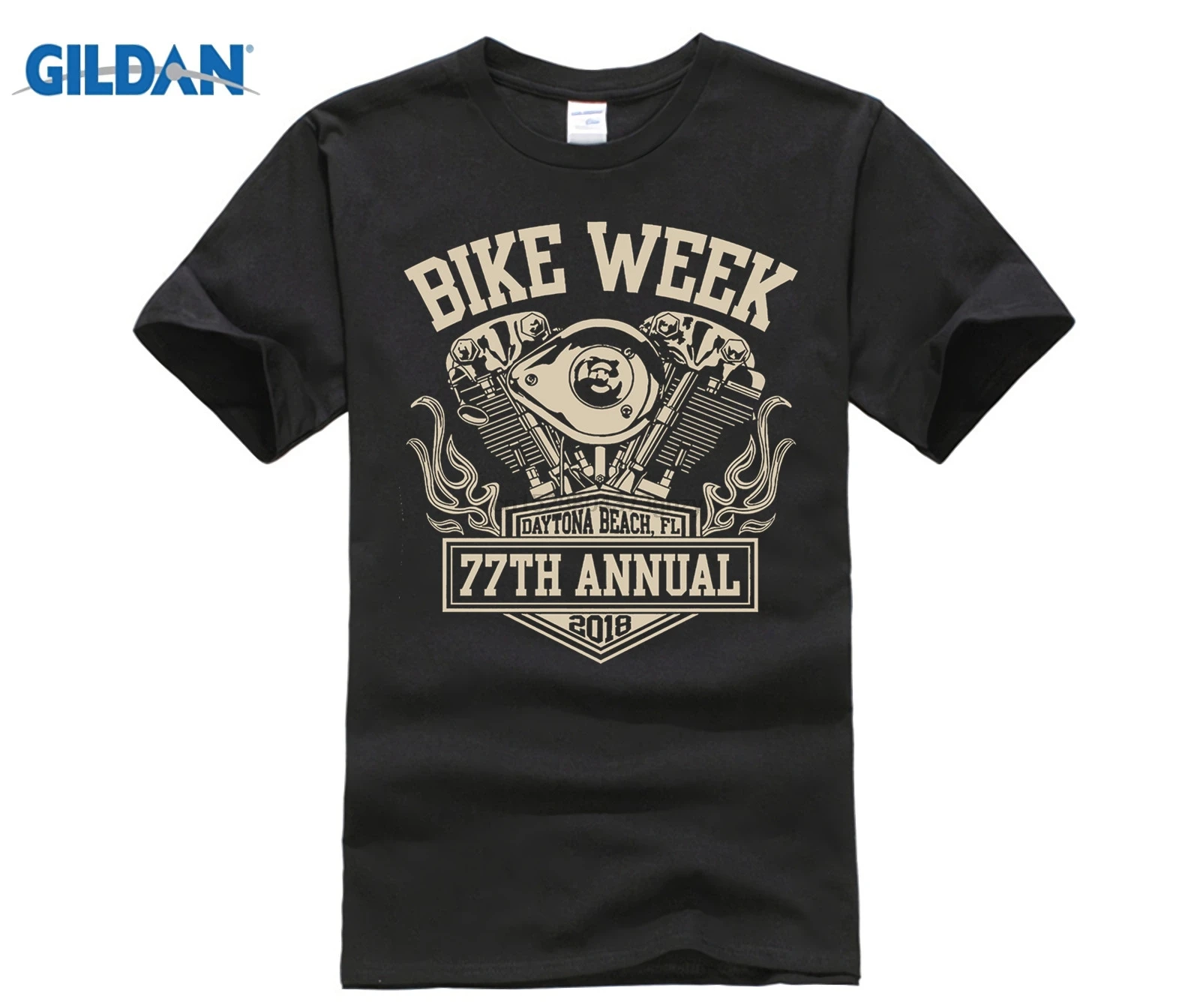 2018 New Summer Casual Men Tee Shirt Biker Life USA Bikes Week Daytona Beach Knucklehead T-Shirt2019 fashionable Brand 1011 | Мужская