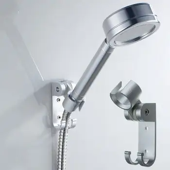 

Adjustable Shower Head Holder Adhesive Wall Mounting Screw Hooks 50 2 With Bracket Sliver Kg Bearing Hanger Bathroom Alumin C9R8