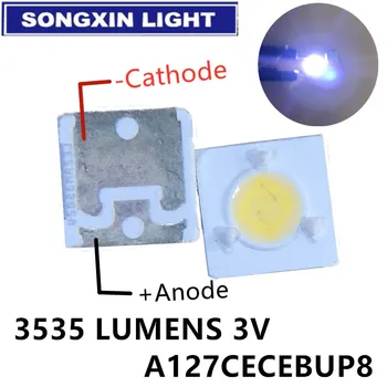 

100pcs LUMENS LED Backlight 1W 3V 3535 3537 Cool white LCD Backlight for TV TV Application A127CECEBUP8 Style-3