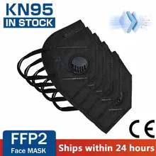 Reutilizável ffp2 kn95 máscaras valved rosto boca máscara ffp3 respirador 5 camada proteção anti poeira mascarillas fpp2 fpp3