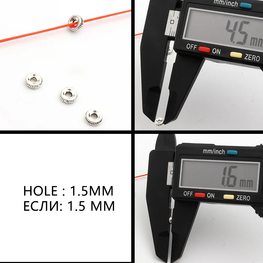 50 100 stücke Mixed Antike Silber Farbe Spacer Lose Metall Perlen Für Schmuck Machen Diy Zubehör Großhandel Suply – Detail 15