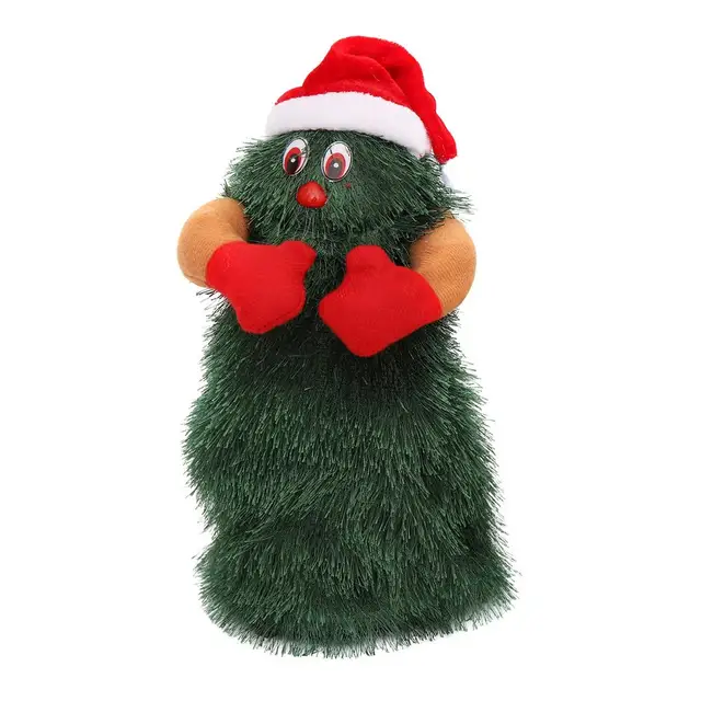 Funny Rotating Christmas Tree Music Dancing Singing Christmas Tree Dolls Santa Claus Toys For Home Decoration New Year Gifts 2