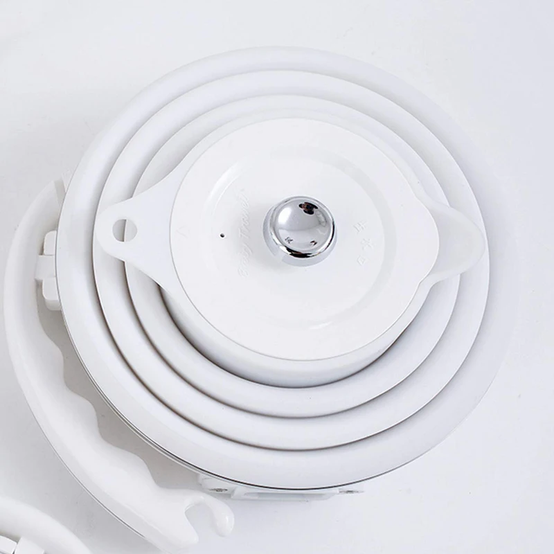 Travel Foldable Electric Kettle - Fast Water Boiling - Food Grade Silicone - Small, Collapsible, Portable - Boil Dry Protection
