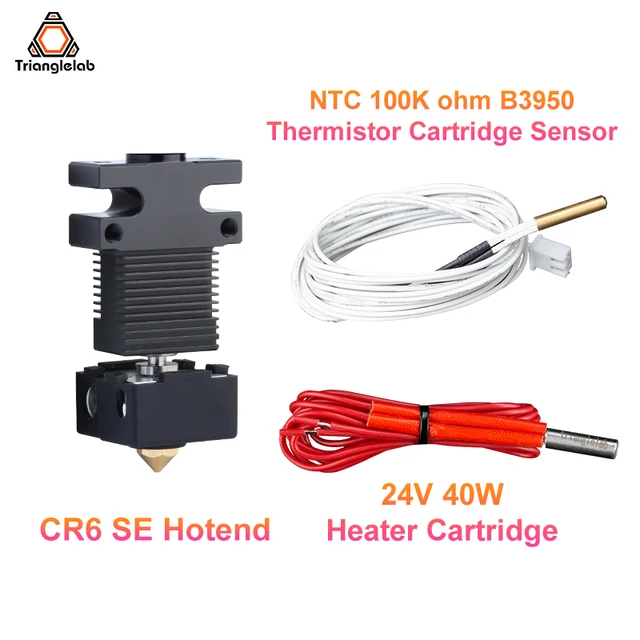 Trianglelab CR6 SE HOTEND ALL-METAL HOTEND KIT FOR CR-6 SE CR-6 MAX SE High quality extrusion head KIT  3D printer accessories set2 24V 40W