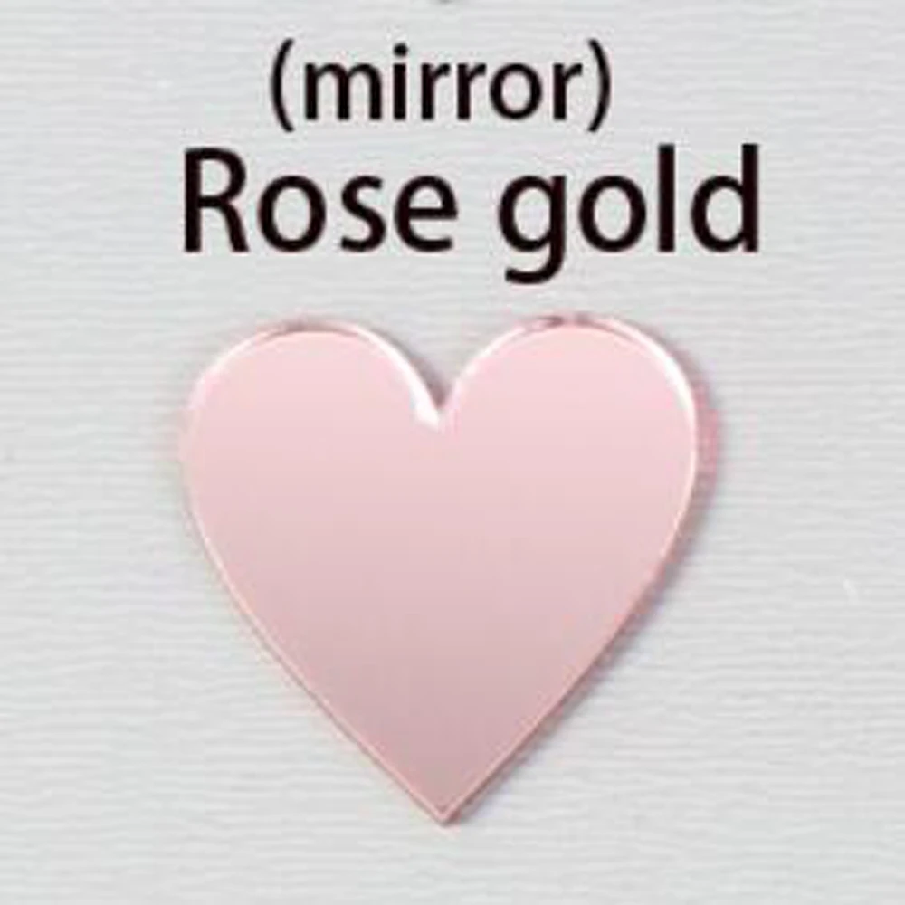 Персонализированные лазерные вырезы имя логотип для бутик подарок детские подарки, на заказ пятиугольник золото акриловое зеркало имя метки для имени - Цвет: mirror rose gold