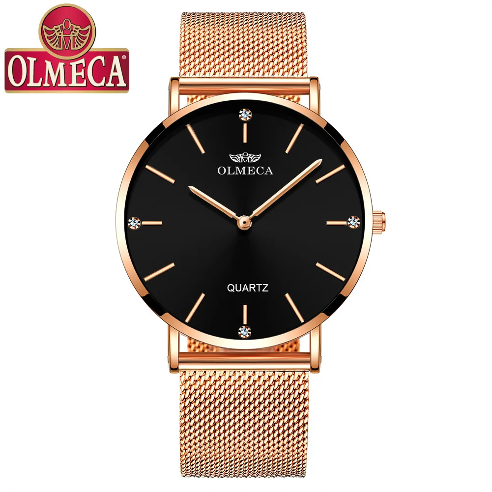 Relogio Feminino модные брендовые Роскошные ультра тонкие кварцевые часы женские с