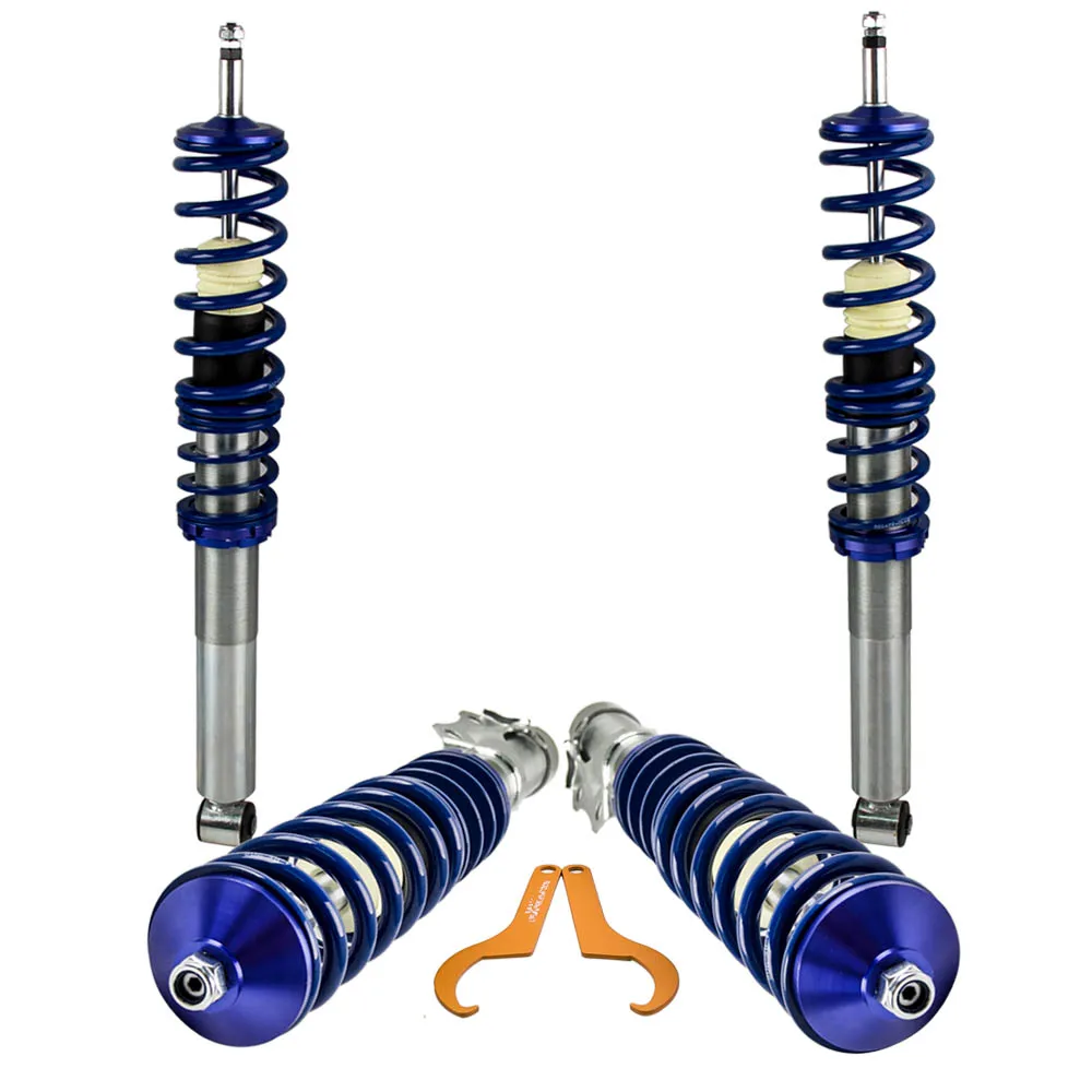 Комплект амортизаторов Coilover Strut с пружиной подходят для VW MK2 / MK3 GOLF и JETTA синие