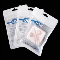 100Pcs 10*15cm Mobile Phone Case Accessories Plastic Package zipper Bag pouch for iphone 6 5S/4S USB Electronics ADAPTER CABLES 2