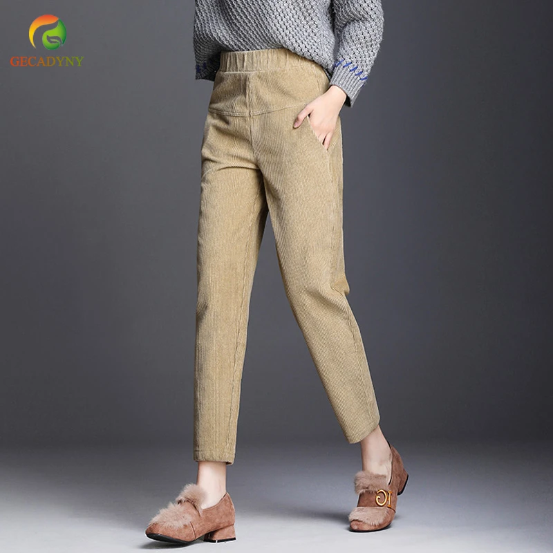 womens thick corduroy trousers