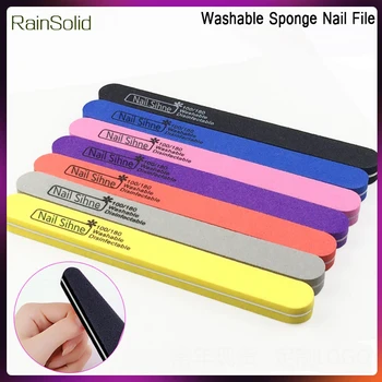 

5-10Pcs/Lot Nail File 100/180 Nail Art Sanding Buffer Block Pedicure Manicure Buffing File For Heels Polish Beauty Tools