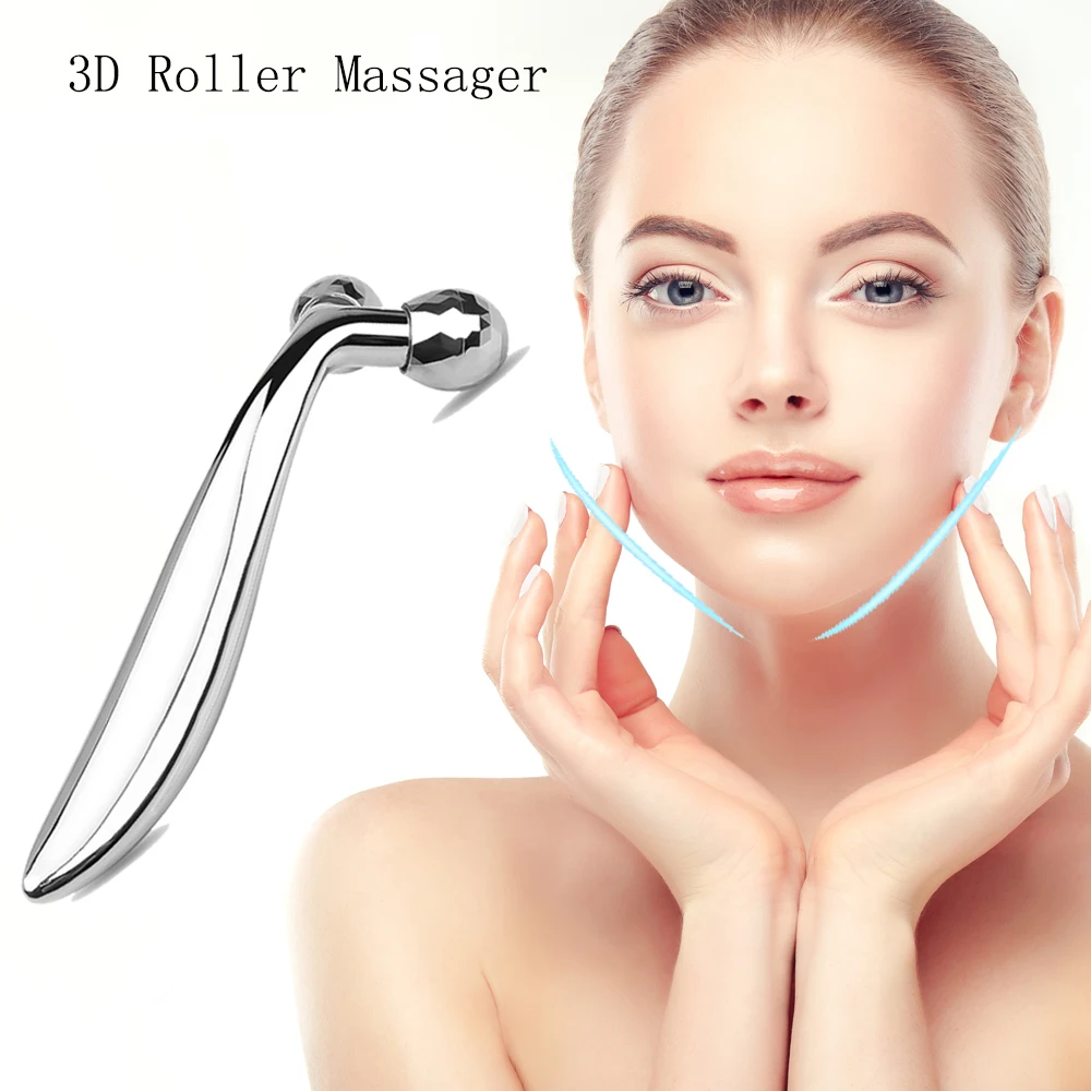 

3D Roller Massager Facial Massage Face Full Body Skin Relaxation 360 Rotate Instrument Y Shape Slimming Beauty Massage Care