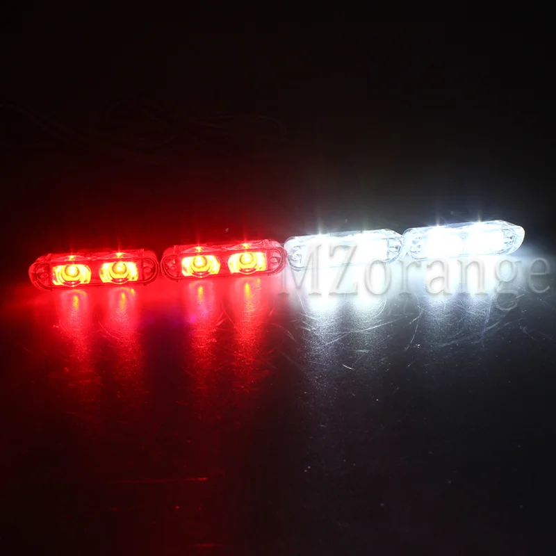 4x2 полицейский свет СВЕТОДИОДНЫЕ стробоскопы беспроводной пульт дистанционного прикуривателя полицейские огни полицейские вспышки стробоскопы для автомобилей вспышка - Цвет: 2 red 2 white