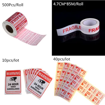 

500Pcs/Roll Fragile Shipping Mailing Handle With Care Stickers Warning Sticker 51 mm x 76mm or Warning Label Sticker