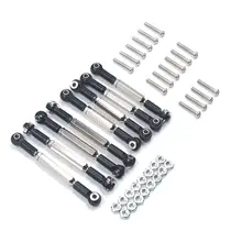 8pcs Metal Tie Rod for WPL 1:16 Henglong Military Truck Crawler Update Spare Parts 8pcs Metal Tie Rod for WPL 1:16 Henglong Military Truck Crawler Update Spare Parts