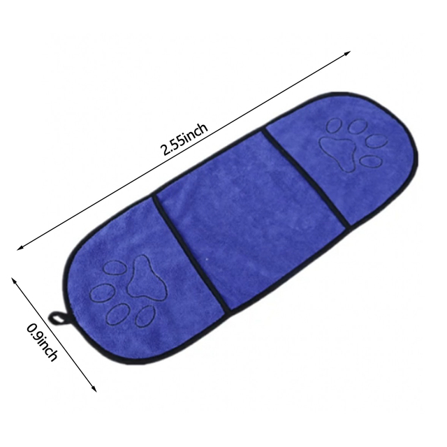 Dog Bath Towel Microfiber Ultra-Absorbent Small Dogs Drying Towel Blanket With Pocket For Large Dogs Bathrobe Pet Suppiles