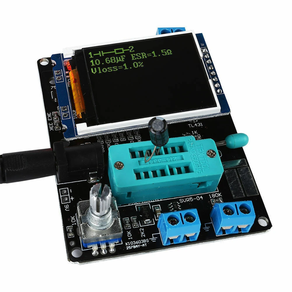 Тестер транзисторов TFT LCD GM328 измеритель частоты и напряжения для диодов