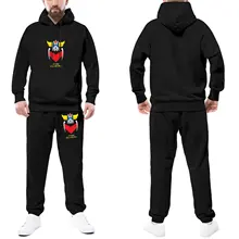 

Goldorak Tracksuit Set Grendizer - Color and Japanese Writing Sale Sweatsuits Man Sweatpants and Hoodie Set Gym