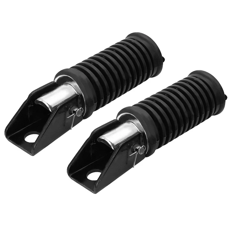 2 шт. черный подножки мотоцикла для езды на велосипеде для Suzuki GT125-5 QJ125 GN125 GS125