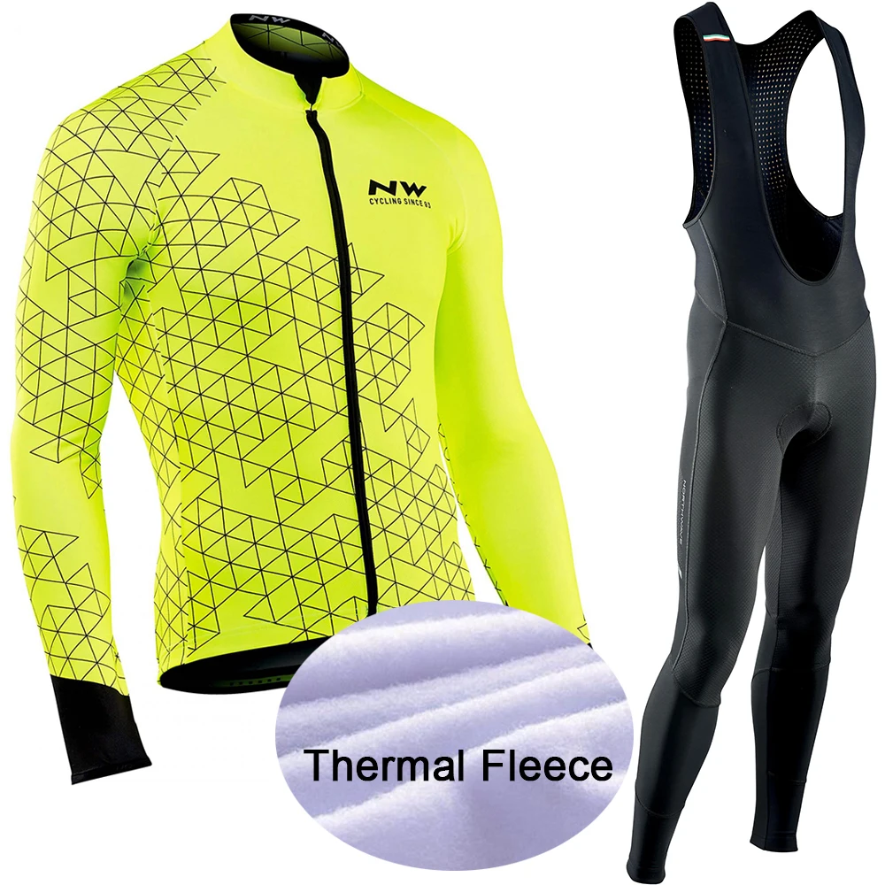Northwave Pro Team Зимняя одежда для велоспорта дышащая Ropa Ciclismo Одежда с длинным рукавом для горного велосипеда одежда для спорта на открытом воздухе